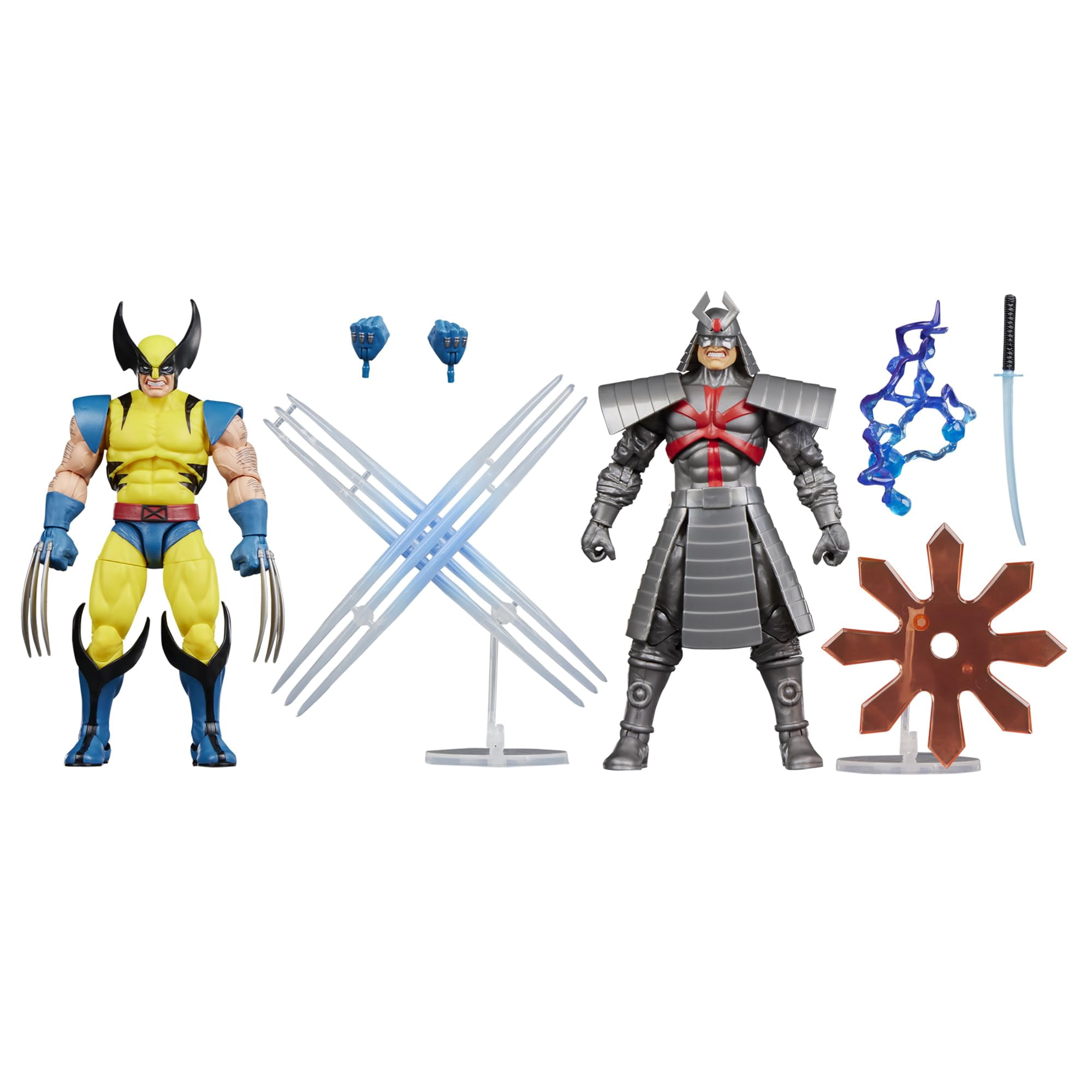 Figuras De Acción Marvel Wolverine Vs Silver Samurai 15 Cm