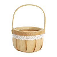 Magideal - Cesta De Almacenamiento Hecha A Mano Cesta Cesta De Almacenamiento Tejida Huevos Decorativos Cesta De Dulces Cesta De Lavandería Soporte Rús Calabaza
