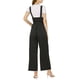 thumbnail image 3 of INSPIRE CHIC Mono de Mujer con Botones al Frente, Cintura Alta, Cinturón y Corte Recto, Talla S, Negro, 3 of 8