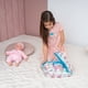 thumbnail image 3 of Baby Doll Bed HappyVK, capazo portátil para muñecas, rosas rosas, 3 of 9