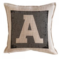 Tuyo Print - Cojín Letra Fondo Gris A 45X45