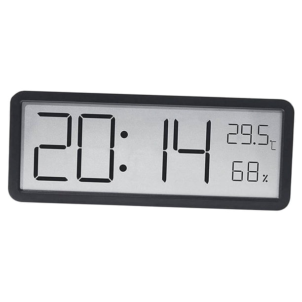 Reloj De Pared Digital, Sencillo Y Versátil, Para Dormitorio, Hogar Y Aula, Color Negro.