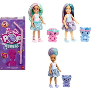Set De Muñecas Toy Figure Barbie Chelsea Pop Reveal Con 5 Sorpresas