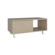 thumbnail image 1 of Mesa De Centro 1 Cajon Con Patas Blancas 35x80,1x40,1 Cm Beige, 1 of 7