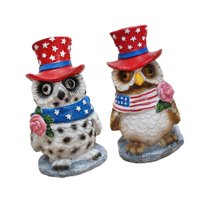 Bothyi - 2 Estatuas De Búho Decorativas Modernas Y Bonitas De Resina Para Sala De Estar, Jardín Y Granja.