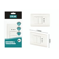 Genérico - Interruptor Doble Con Toma De Corriente 912