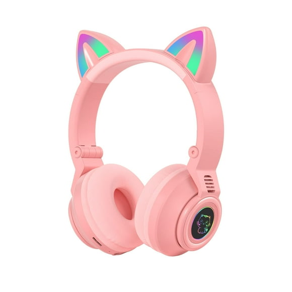 Audífonos Bluetooth Para Niños Inalámbricos Con Orejas De Gato