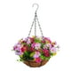 thumbnail image 3 of Cesta De Flores Artificiales Colgantes, Decoración, Planta Colgante Para Césped, Balcón, Patio, Rojo Y Rosa, 3 of 5