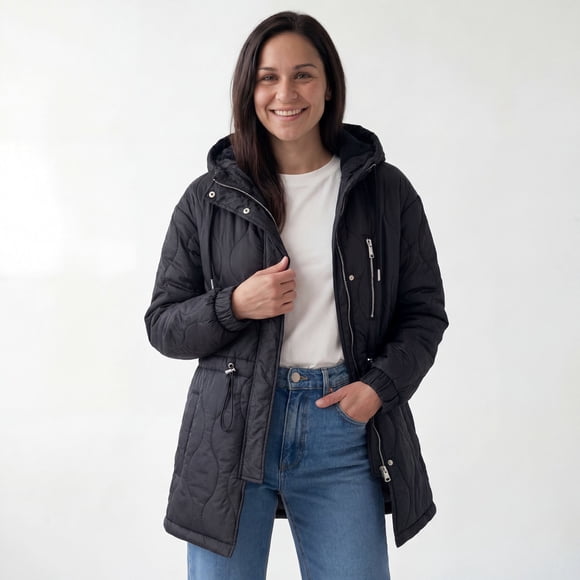 Parka Boulevard Mujer Negra Talla S