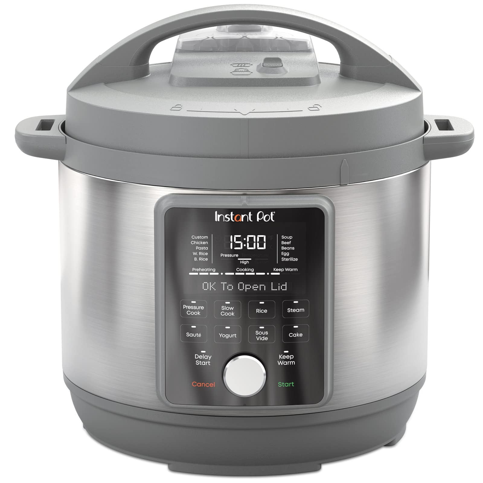 Olla A Presión Eléctrica Instant Pot Duo Plus De Acero Inoxidable De 6 Litros
