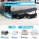 thumbnail image 2 of Almacenamiento para debajo de la cama Kukikan de 60 litros con ruedas, paquete de 2 unidades, color, 2 of 9