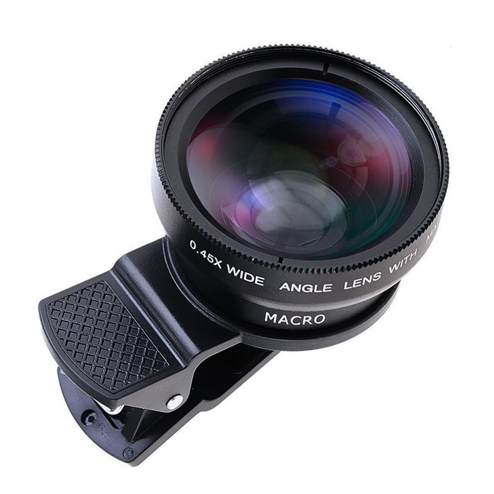 Bothyi - Lente De Cámara De Teléfono Celular Pequeño Universal Portátil 0.45x Gran Angular Para Samsung