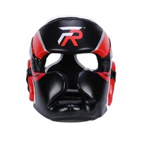 Ioensy - Casco De Boxeo Ventilado Acolchado Protección Completa Para Entrenamiento De Taekwondo Mma Rojo Pequeño