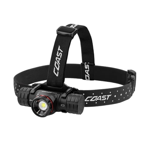 Linterna Frontal Coast Xph34R Recargable Negra