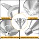 thumbnail image 2 of Juego de 3 embudos de acero inoxidable Nomatox, 2 of 6