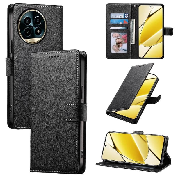 Funda para FOXDOCK Realme 13 Pro 5G– Cuero Premium, 3 ranuras para tarjetas, Protección contra impactos