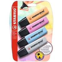 Stabilo - Destacador Boss Pastel . Pack 4 Un.