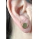 thumbnail image 3 of Aros Redondos 8mm Barbell Moda Punk Rock Chapados En Oro 18k, 3 of 3