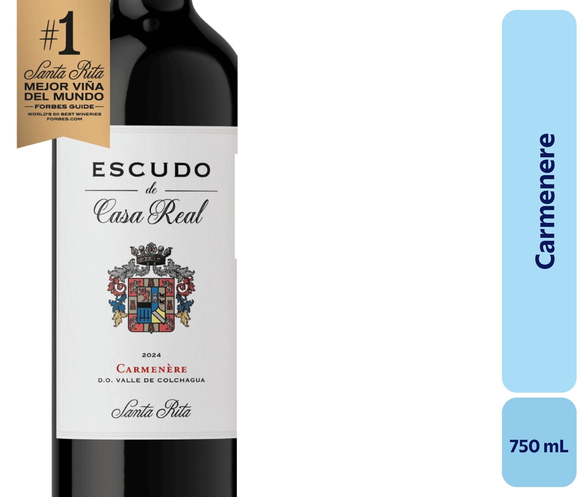 Vino Carménère Botella 750 mL Casa Real