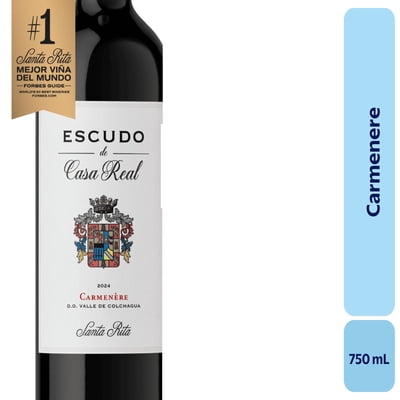 Vino Carménère Botella 750 Ml Casa Real