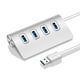 thumbnail image 2 of Concentrador metálico de 4 puertos USB 2.0 para PC, adaptador multiconector, extensión (PLATA), 2 of 6