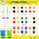 thumbnail image 2 of Set de pintura Extrapins 24 potes 85 ml, 48 pinceles, 12 paletas, 2 of 7