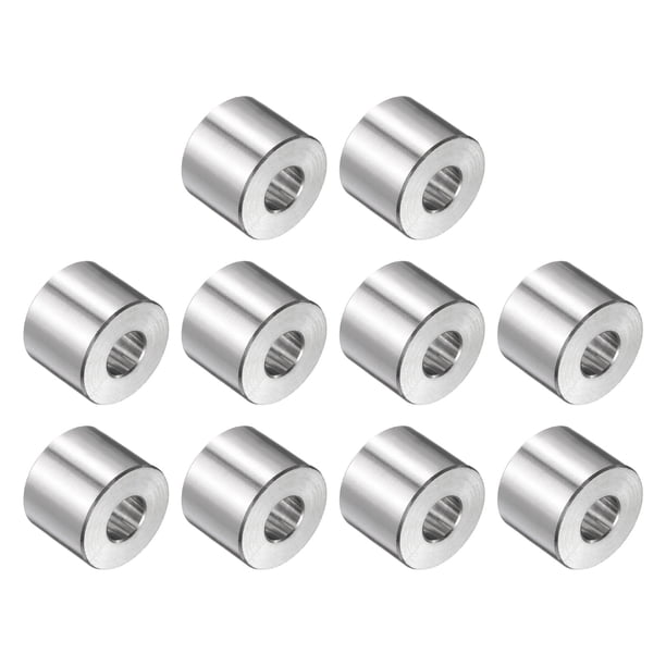 Uxcell 10Pcs Separador de Acero Inoxidable 5/16" Agujero x 3/4" OD x 1/2" Longitud