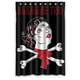 thumbnail image 1 of Cortina de ducha con diseño de esqueleto de Band Alkaline Trio con ganchos, tamaño 48 x 72 pulgadas, 1 of 3