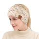 thumbnail image 3 of Diadema cálida de invierno para mujer, forro polar peludo, tejido de cable grueso, calentador de orejas, 3 of 8