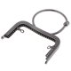 thumbnail image 4 of Diseño de la manija del anillo del marco del monedero del broche del beso del metal para el accesorio del bolso del bricolaje negro, 4 of 5