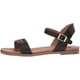 thumbnail image 2 of Sandalia Steve Madden Dina Flat para mujer en piel negra, 2 of 4