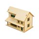 thumbnail image 2 of Casa De Madera En Miniatura, Decoración única 1/72 Para Micropaisaje, Regalo, Mesa De Arena, Estilo A, 2 of 5
