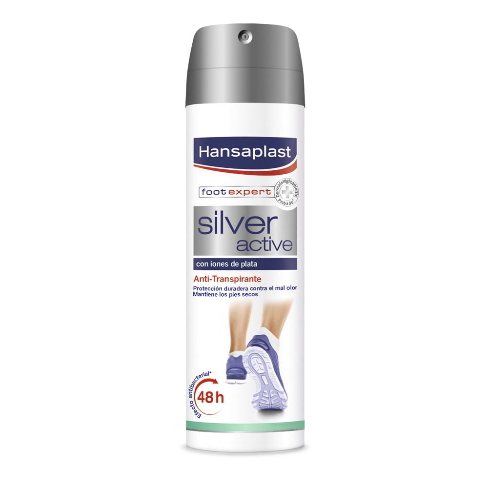 Hansaplast - Antitranspirante Para Pies Silver Active Foot Expert Pomo