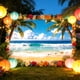 thumbnail image 5 of Fondo PURYOUNY 300x210 cm Fiesta Tropical de Playa Luau, 5 of 7