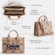 thumbnail image 3 of Bolso Tote Cargo Arcoíris Coach en Lona 34x25x16 cm, 3 of 6