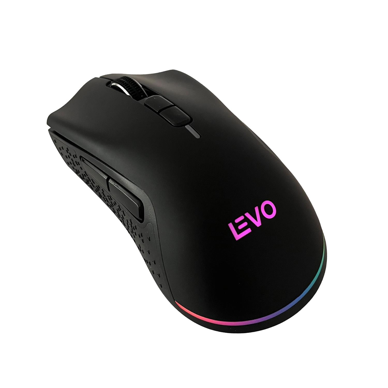 Mouse Gamer Inalambrico Rgb Novastrike Negro Levo Negro Tamano Unico