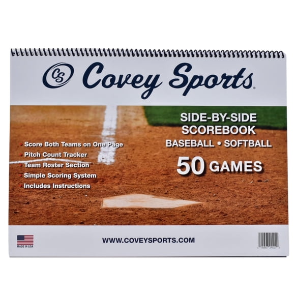 Libreta De Anotación De Béisbol Para 50 Juegos Formato Lado A Lado