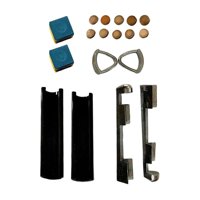 Ioensy - 16X Kit De Reparación De Puntas De Taco De Billar Mesa De Billar Portátil