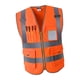 thumbnail image 4 of Alta visibilidad Ropa de trabajo Seguridad Seguridad Chaleco Uniforme XL Naranja, 4 of 5
