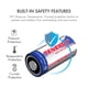 thumbnail image 4 of Batería Tenergy CR123A de litio, 3 V, 1500 mAh, protegida por PTC, paquete de 40, 4 of 6