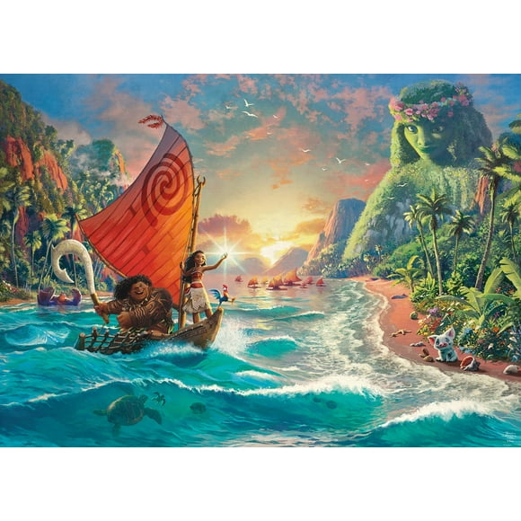 Rompecabezas Ceaco Thomas Kinkade Disney Dreams Moana 1000 Piezas