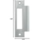 thumbnail image 2 of Placa de cerradero Tuff Stuff Tools de 4-7/8" zincada con orificio grande, 2 of 5
