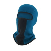 Ioensy - Gorro De Invierno Calentador De Cuello Capucha Pasamontañas A Prueba De Viento Para Deportes Al Aire Libre Deporte De Esquí Azul