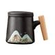 thumbnail image 3 of Taza De Té De Cerámica Con Asa, Taza De Té, Café, Té, Taza De Leche Para Tienda, Hogar, Café, Negro, 3 of 3