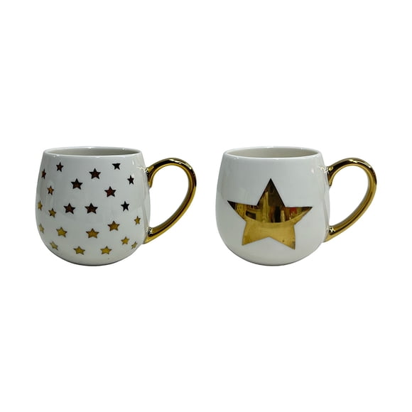 Set 2 tazas de cerámica diseño estrella