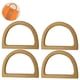 thumbnail image 2 of 4 asas de madera de repuesto para bolso, en forma de D, para bolso de playa hecho a mano, bolso de paja o bolso de mano., 2 of 8