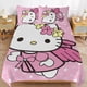 thumbnail image 3 of Hello Kitty Happy Comforter Set with Sheets - 3 Piece Bedding Includes Pillow Covers - Super Soft Bedding Room Decor Twin, 3 of 5