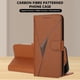 thumbnail image 5 of Funda Cartera Fibra de Carbono para Motorola Edge 40 Neo 5G con Soporte y Cierre Magnético Marrón, 5 of 6