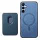 thumbnail image 1 of Funda de Cuero Magnética con Tarjetero para Samsung Galaxy A15 Cubierta Delgada Azul, 1 of 5