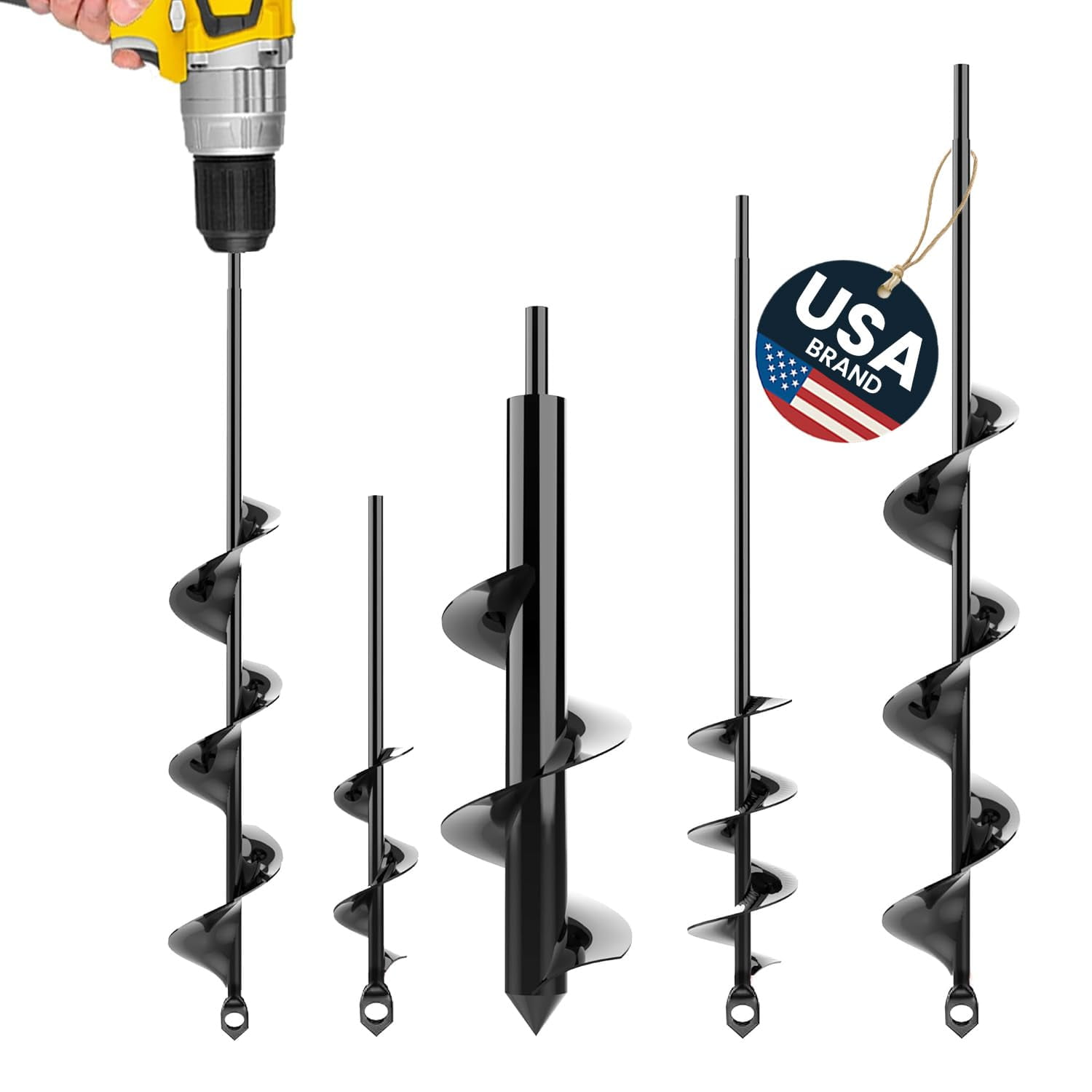 Juego De Brocas Tipo Barrena K-brands Premium Para Plantar, Paquete De 4